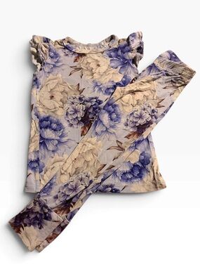 Little bum bums Floral Pajama set Size 3T